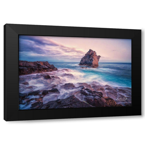 The Rock     Black Modern Wood Framed Art Print with Double Matting by Podt, Martin