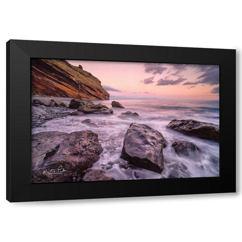 Wet and Slippery     Black Modern Wood Framed Art Print with Double Matting by Podt, Martin