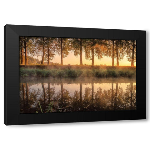 Sunrise in the Netherlands      Black Modern Wood Framed Art Print by Podt, Martin