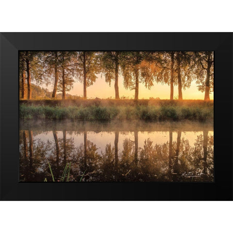 Sunrise in the Netherlands      Black Modern Wood Framed Art Print by Podt, Martin