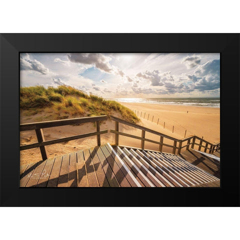 Man Versus Nature     Black Modern Wood Framed Art Print by Podt, Martin