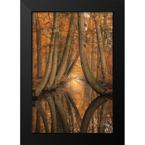 The Bent Ones Black Modern Wood Framed Art Print by Podt, Martin