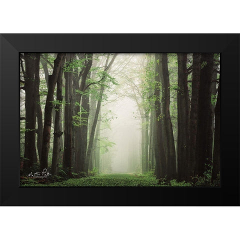 Moisture is the Essence of Wetness    Black Modern Wood Framed Art Print by Podt, Martin