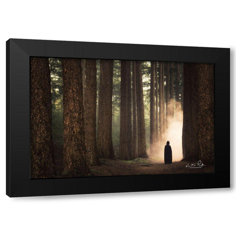 Ruben II Black Modern Wood Framed Art Print with Double Matting by Podt, Martin