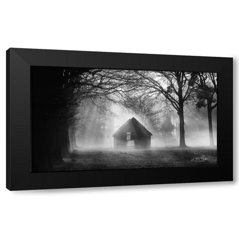 The Shed Black Modern Wood Framed Art Print with Double Matting by Podt, Martin