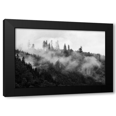 Covered by Clouds Black Modern Wood Framed Art Print with Double Matting by Podt, Martin