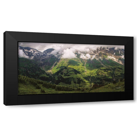 Austrian Alps Black Modern Wood Framed Art Print with Double Matting by Podt, Martin