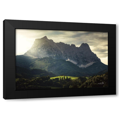 In the Spotlight II Black Modern Wood Framed Art Print with Double Matting by Podt, Martin