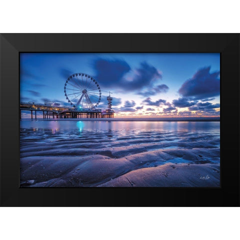 Blue Hour I Black Modern Wood Framed Art Print by Podt, Martin