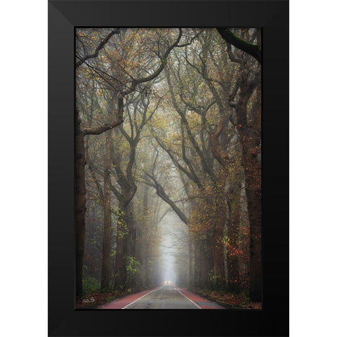 Tiny Car    Black Modern Wood Framed Art Print by Podt, Martin