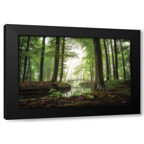 On a Beautiful Morning Black Modern Wood Framed Art Print with Double Matting by Podt, Martin