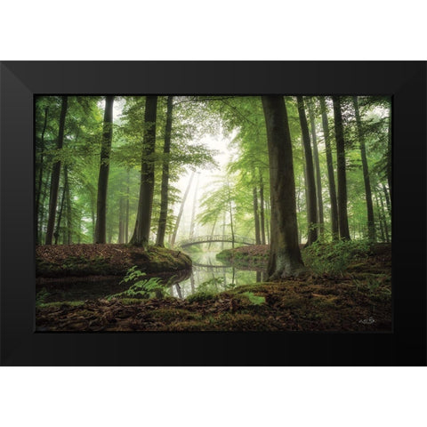 On a Beautiful Morning Black Modern Wood Framed Art Print by Podt, Martin