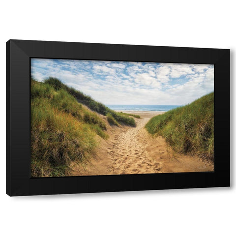 The Dutch North Sea Coast I Black Modern Wood Framed Art Print by Podt, Martin