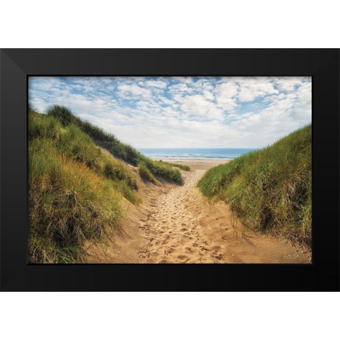 The Dutch North Sea Coast I Black Modern Wood Framed Art Print by Podt, Martin