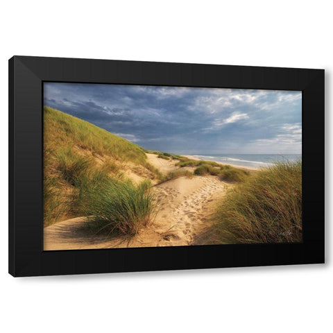 The Dutch North Sea Coast II Black Modern Wood Framed Art Print with Double Matting by Podt, Martin