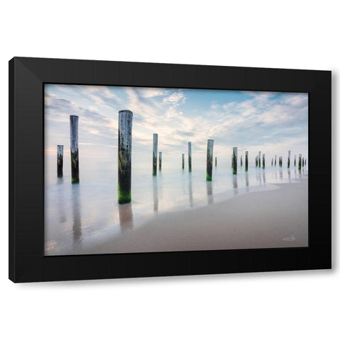 Standing Still Black Modern Wood Framed Art Print by Podt, Martin