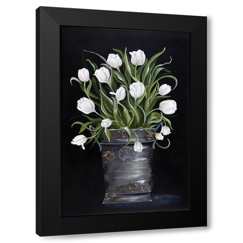 Anniversary Bouquet Black Modern Wood Framed Art Print with Double Matting by Norkus, Julie