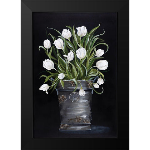 Anniversary Bouquet Black Modern Wood Framed Art Print by Norkus, Julie