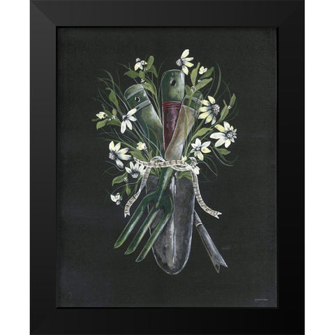 Get Your Hands Dirty Black Modern Wood Framed Art Print by Norkus, Julie