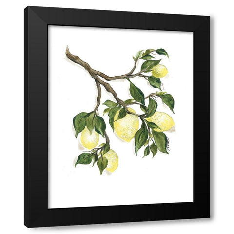 Squeeze the Day Black Modern Wood Framed Art Print with Double Matting by Norkus, Julie