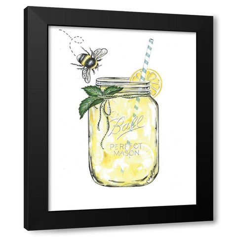 When Life Gives You Lemons Black Modern Wood Framed Art Print with Double Matting by Norkus, Julie