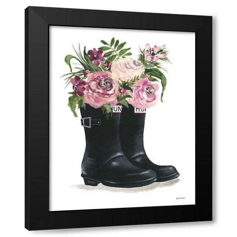 Rain, Rain go Away Black Modern Wood Framed Art Print by Norkus, Julie