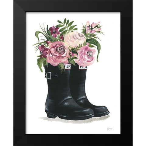 Rain, Rain go Away Black Modern Wood Framed Art Print by Norkus, Julie