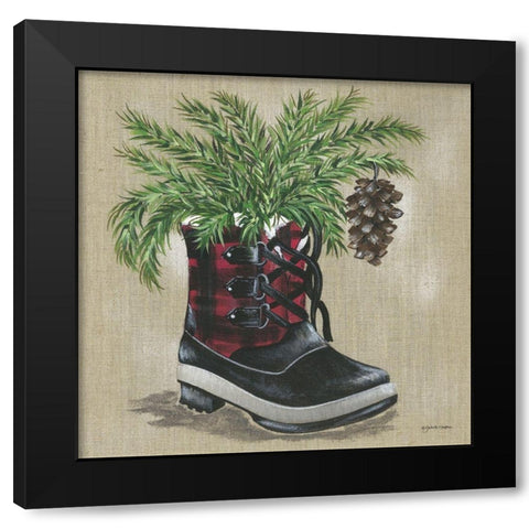 Midwest Winter Black Modern Wood Framed Art Print by Norkus, Julie