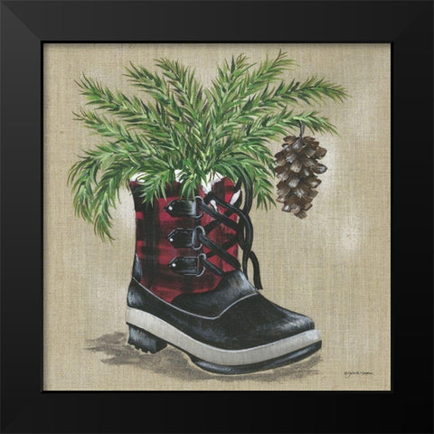 Midwest Winter Black Modern Wood Framed Art Print by Norkus, Julie