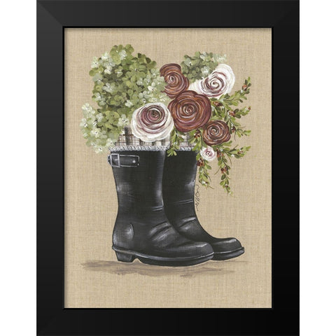 Rain, Rain Go Away Black Modern Wood Framed Art Print by Norkus, Julie