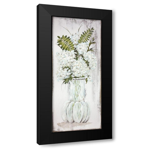 Light And Airy Hydrangea Black Modern Wood Framed Art Print with Double Matting by Norkus, Julie