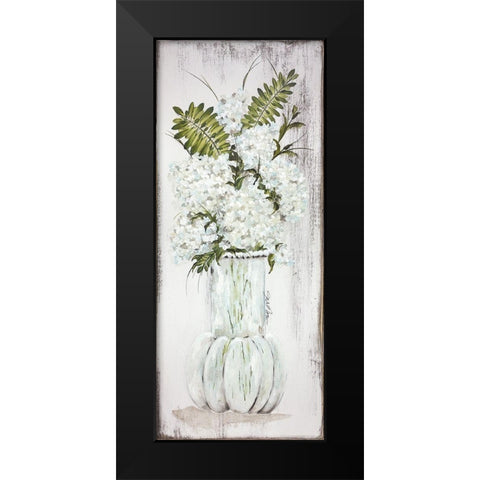 Light And Airy Hydrangea Black Modern Wood Framed Art Print by Norkus, Julie