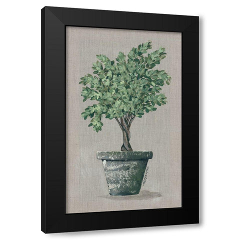 Asymmetrical Topiary Black Modern Wood Framed Art Print by Norkus, Julie