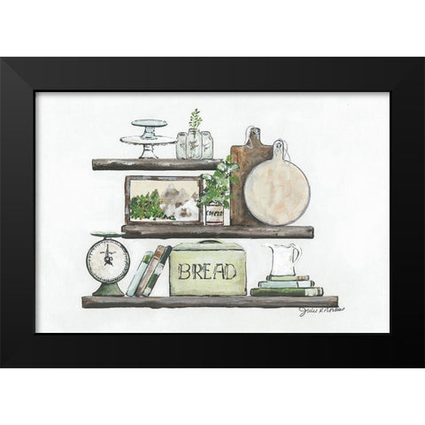 Kitchen Wall Styling Black Modern Wood Framed Art Print by Norkus, Julie
