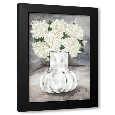 Snowball Hydrangea Black Modern Wood Framed Art Print with Double Matting by Norkus, Julie