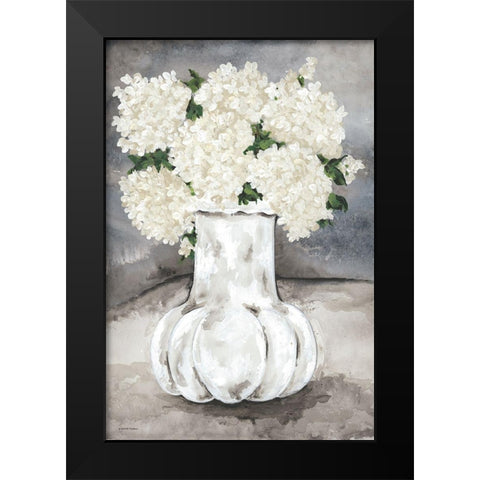 Snowball Hydrangea Black Modern Wood Framed Art Print by Norkus, Julie