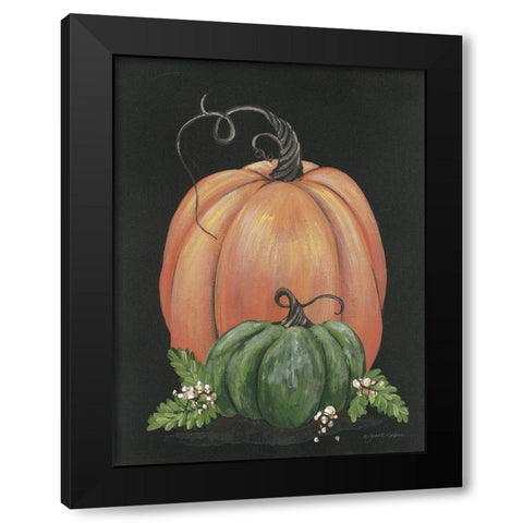 Pumpkin and Talloberry Black Modern Wood Framed Art Print by Norkus, Julie