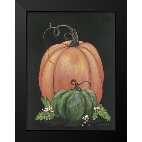 Pumpkin and Talloberry Black Modern Wood Framed Art Print by Norkus, Julie