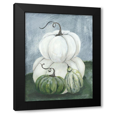Sunny Day Pumpkins I Black Modern Wood Framed Art Print by Norkus, Julie