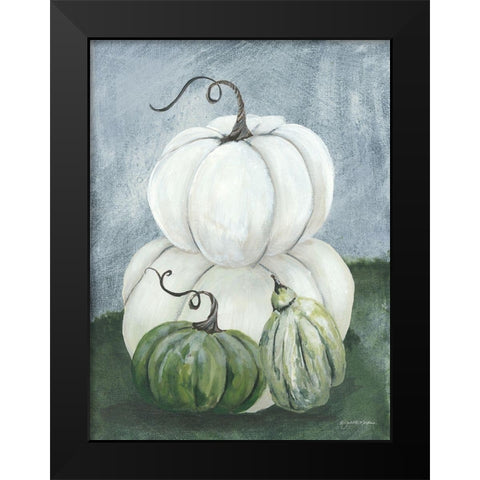 Sunny Day Pumpkins I Black Modern Wood Framed Art Print by Norkus, Julie