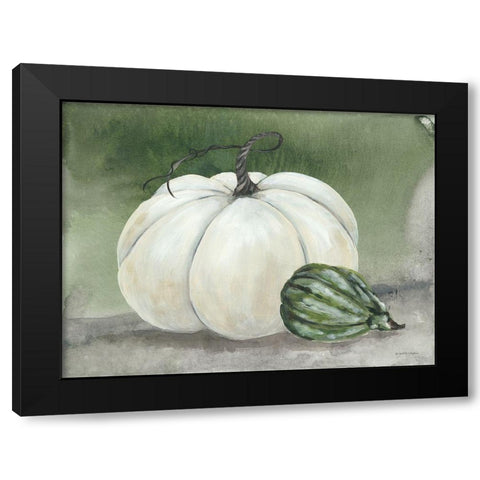 Sunny Day Pumpkins II Black Modern Wood Framed Art Print with Double Matting by Norkus, Julie