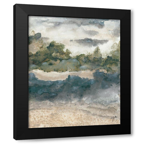 Calming 1   Black Modern Wood Framed Art Print by Norkus, Julie