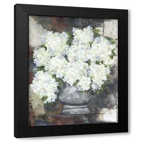 Snowball Hydrangeas II Black Modern Wood Framed Art Print by Norkus, Julie