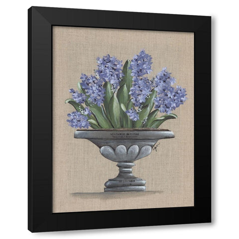 Hyacinth Urn Black Modern Wood Framed Art Print by Norkus, Julie