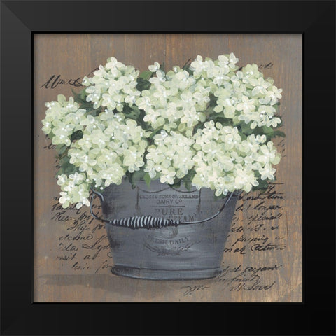 Heavenly Hydrangeas II Black Modern Wood Framed Art Print by Norkus, Julie
