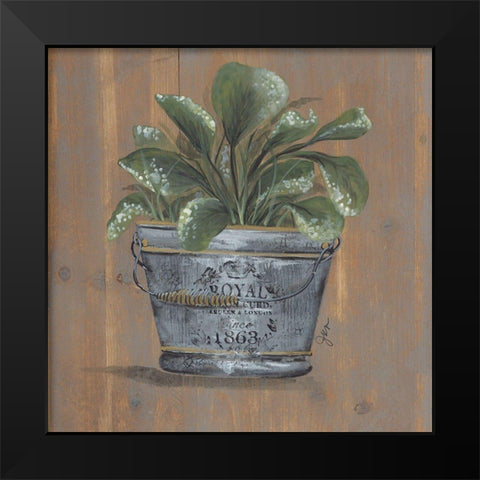 Pretty Plant in Pail Black Modern Wood Framed Art Print by Norkus, Julie
