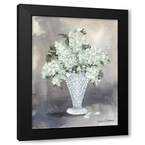 Hobnail Lilacs Black Modern Wood Framed Art Print with Double Matting by Norkus, Julie