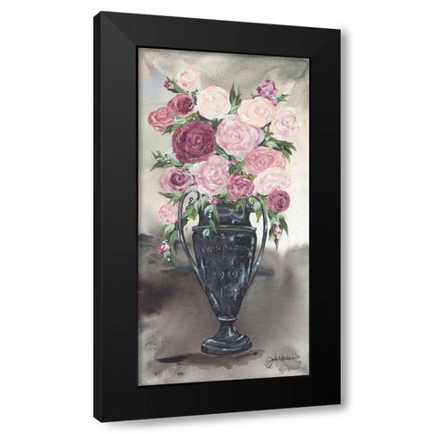 Ranunculus Topiary Black Modern Wood Framed Art Print with Double Matting by Norkus, Julie