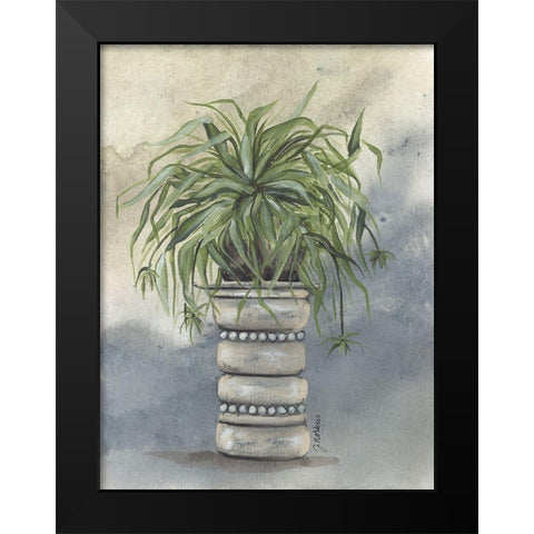 Spider Plant in Pottery Black Modern Wood Framed Art Print by Norkus, Julie