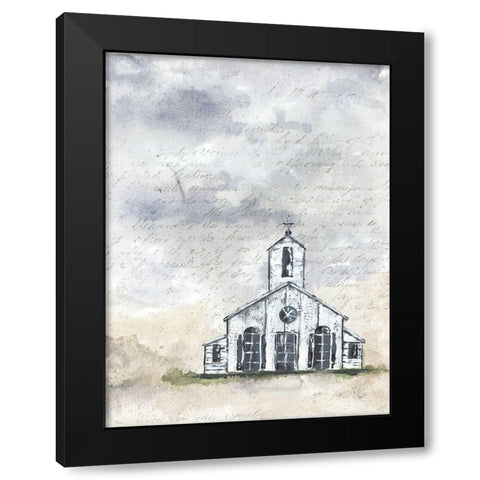 Haven Mini Worship Black Modern Wood Framed Art Print by Norkus, Julie